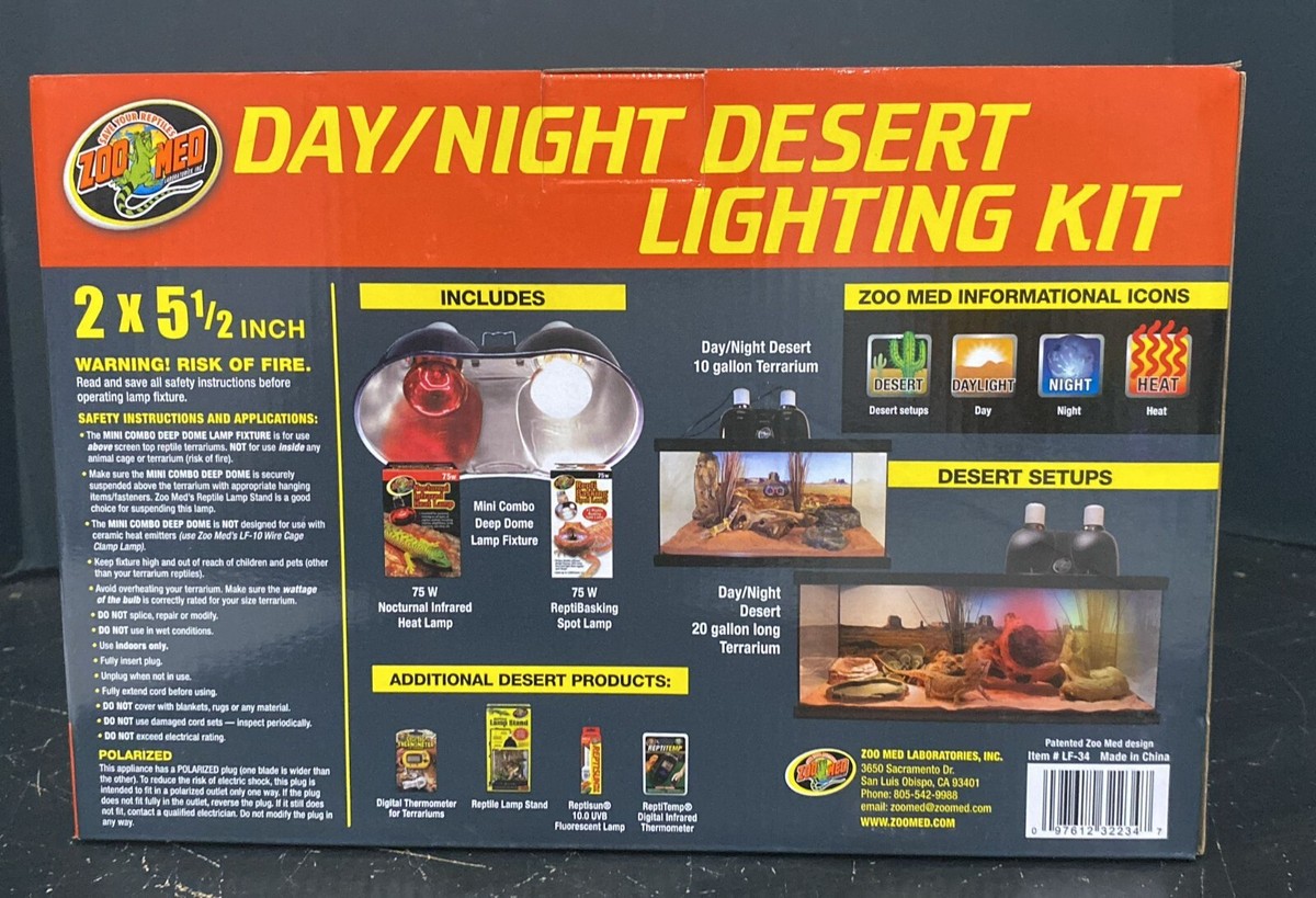 Zoo Med Day Night Desert Lighting Kit (D2)