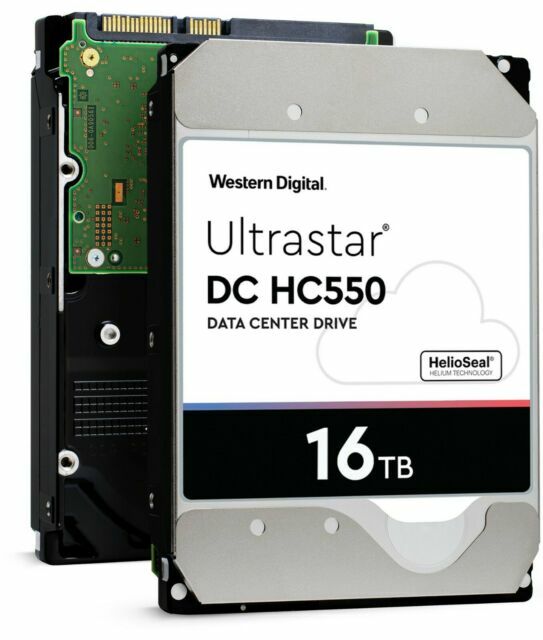 [2個セット 32TB] 大容量HDD WD 16TB HC550 NAS WD Ultrastar DC HC550 16TB SATA 3.5