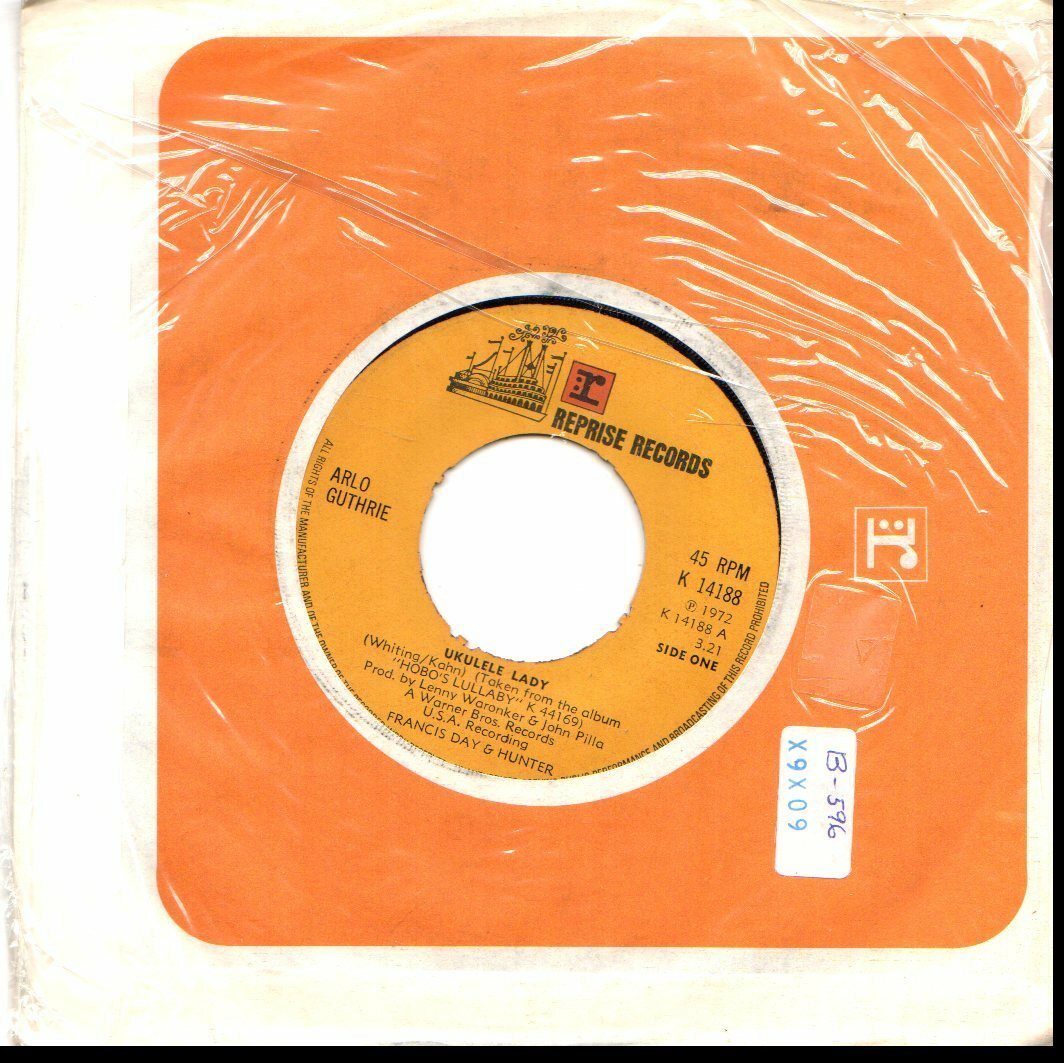 ARLO GUTHRIE UKULELE LADY/WHEN THE SHIP COMES IN 45RPM VINYL eBay