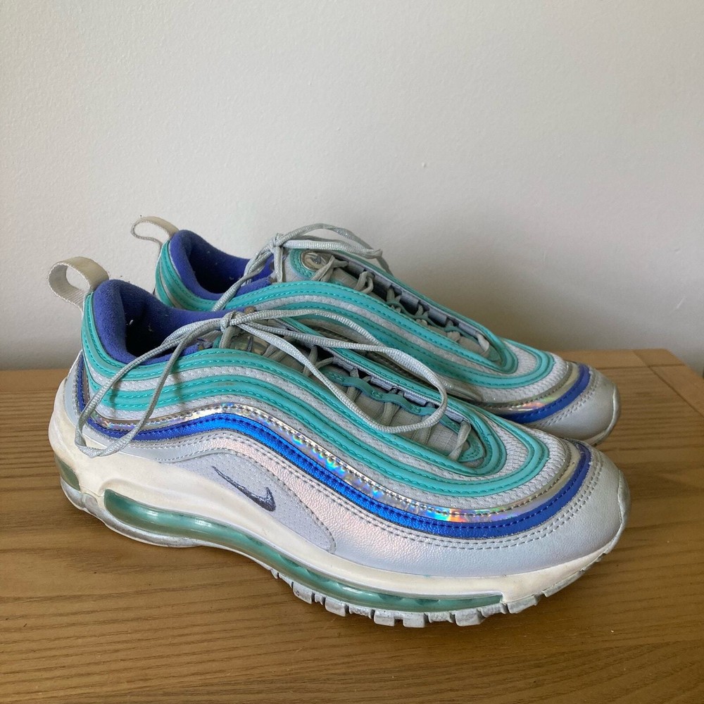 Nike Air Max 97 Youth 6Y Womens 7.5 Aura Sapphire Aurora Green CT1965-400