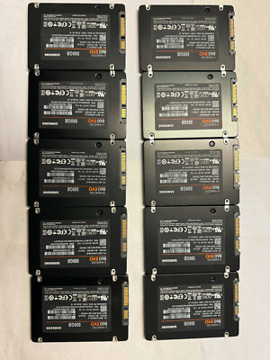 LOT OF 10 SAMSUNG 500GB SATA 860 EVO 2.5'' Internal SSD  MZ-67E500 PC LAPTOP