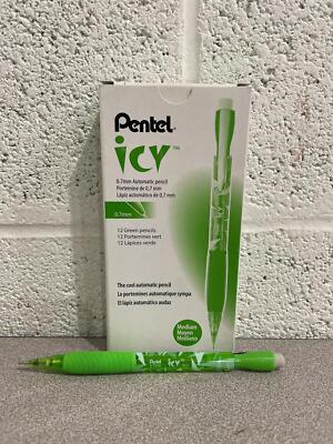 Pentel ICY 0.7mm Automatic Pencil GREEN AL27TK Box Of 12
