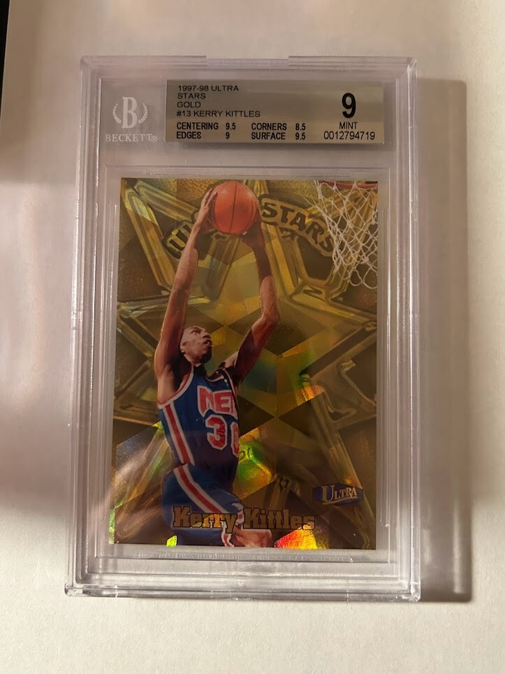 1997 Ultra Gold Stars Kerry Kittles #13 BGS 9 Mint Nets Rare Insert