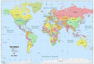 geographie carte du monde