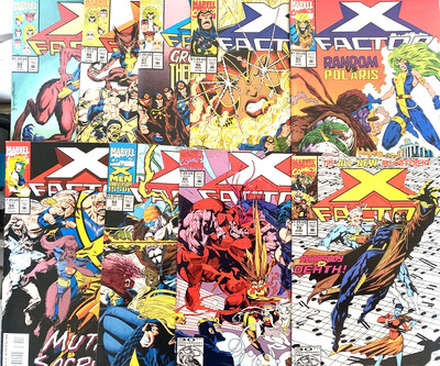 X-FACTOR NUMBER'S 79-80, 92, 94-99. 1. SERIE. 9 HEFTE LOT. 1992-1994.