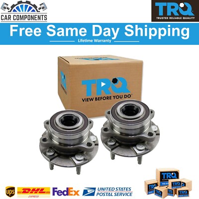 TRQ Complete Wheel Hub Bearing & Steering Knuckle Assembly Pair for Highlander