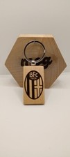 Portachiavi Vintage Bologna calcio Collezione Artigianale, Portachiave In Legno