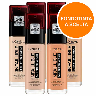 l oreal fondotinta infaillible 24h fresh wear swatches