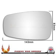 Right Hand Drivers Side For Morgan 4/4 44 Wingard Convex Wing Door Mirror Glass