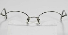 NEW FOSSIL QUITE LIGHT MATTE SILVER METAL FLEX-HINGE EYEGLASS SUNGLASS FRAME