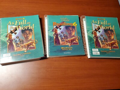 BJU Reading 6: As Full As The World-Worktext Answer Key & Teacher Ed. 1 And 2