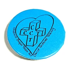 Childrens Chapel Team CCT Button Pin 2.25” Christ Centered Teaching CCT Handmade