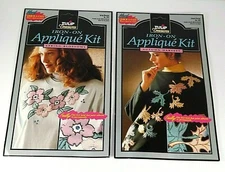 Tulip Treasures Iron On Applique Kit Vintage Autumn Harvest Spring Blossoms NOS