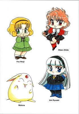 2004 CLAMP Mini-Poster 10.2'' x 7'' (26 x 18 cm) Clover, Rayearth, Chun Hyang #38