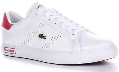 Lacoste Powercourt SFA Tennis Court Womens Sneakers White Pink