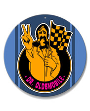 Dr. Oldsmobile Emblem 1969 Round Aluminum Sign - Made In The Usa - 14 Colors