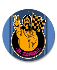 Dr. Oldsmobile Emblem 1969 Round Aluminum Sign - Made in the USA  - 14 colors