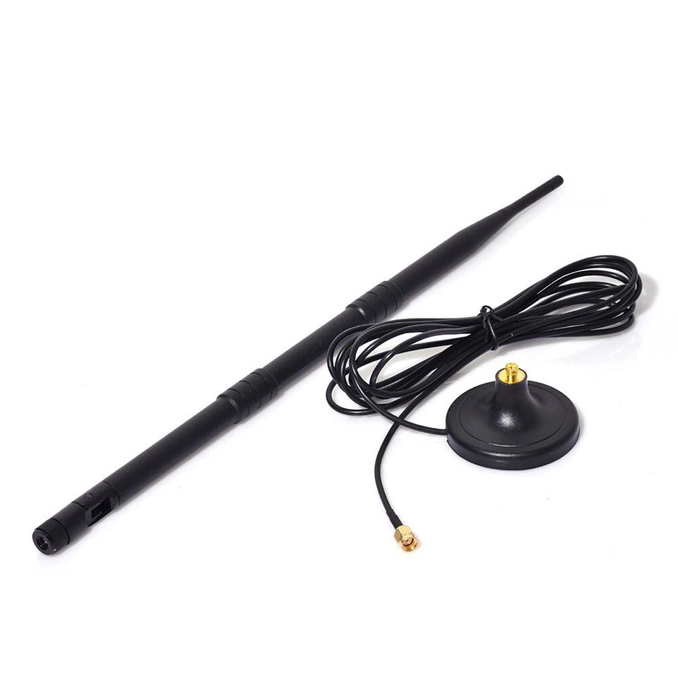 9dBi WiFi Router Antenna Magnetic Mount Base RP-SMA Connector with 3m Cable - Image 3 of 3
