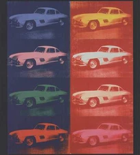 ANDY WARHOL Mercedes-Benz 300 SL Coupe 20.75" x 19" Offset Lithograph 2010 Pop A