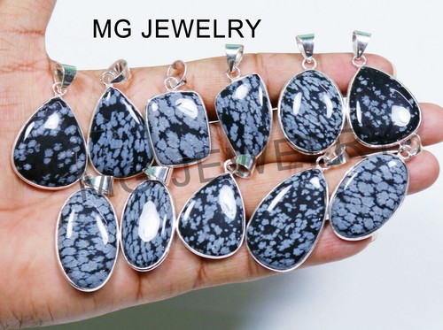 10 Pcs Moonstone Labradorite & Mix Gemstone Bezel Pendants Lot 925 Silver Plated - Picture 59 of 138