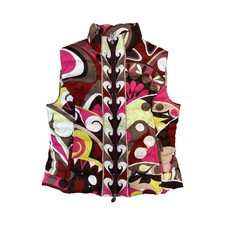 Emilio Pucci Multicoloured Print Gilet 4480/25 M Ld