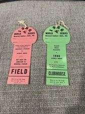 1966 World Series Field & Clubhouse Pass Lot (2) Orioles Dodgers Baseball blank