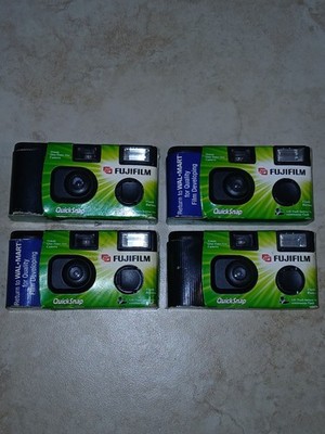 Fujifilm QuickSnap Flash 400 27 Exposures Lot 4 pcs