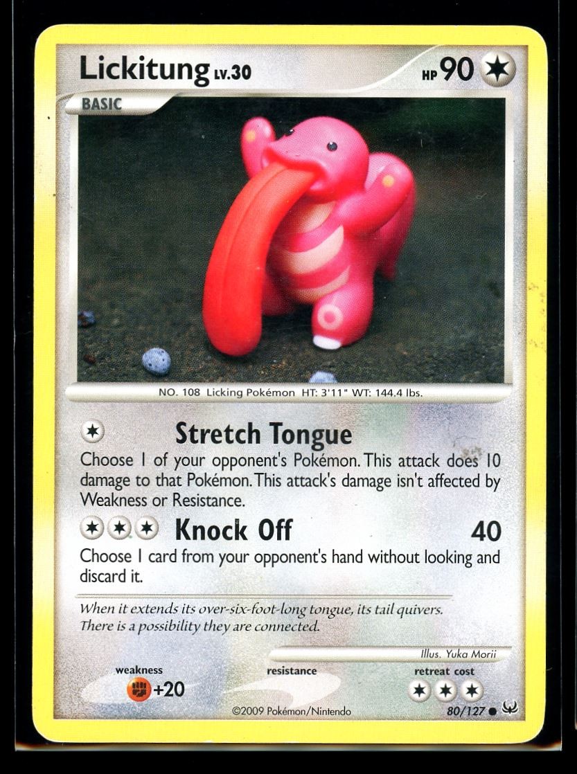 2009 Platinum Lickitung Yuka Morii #80 Non Holo Pokemon Card