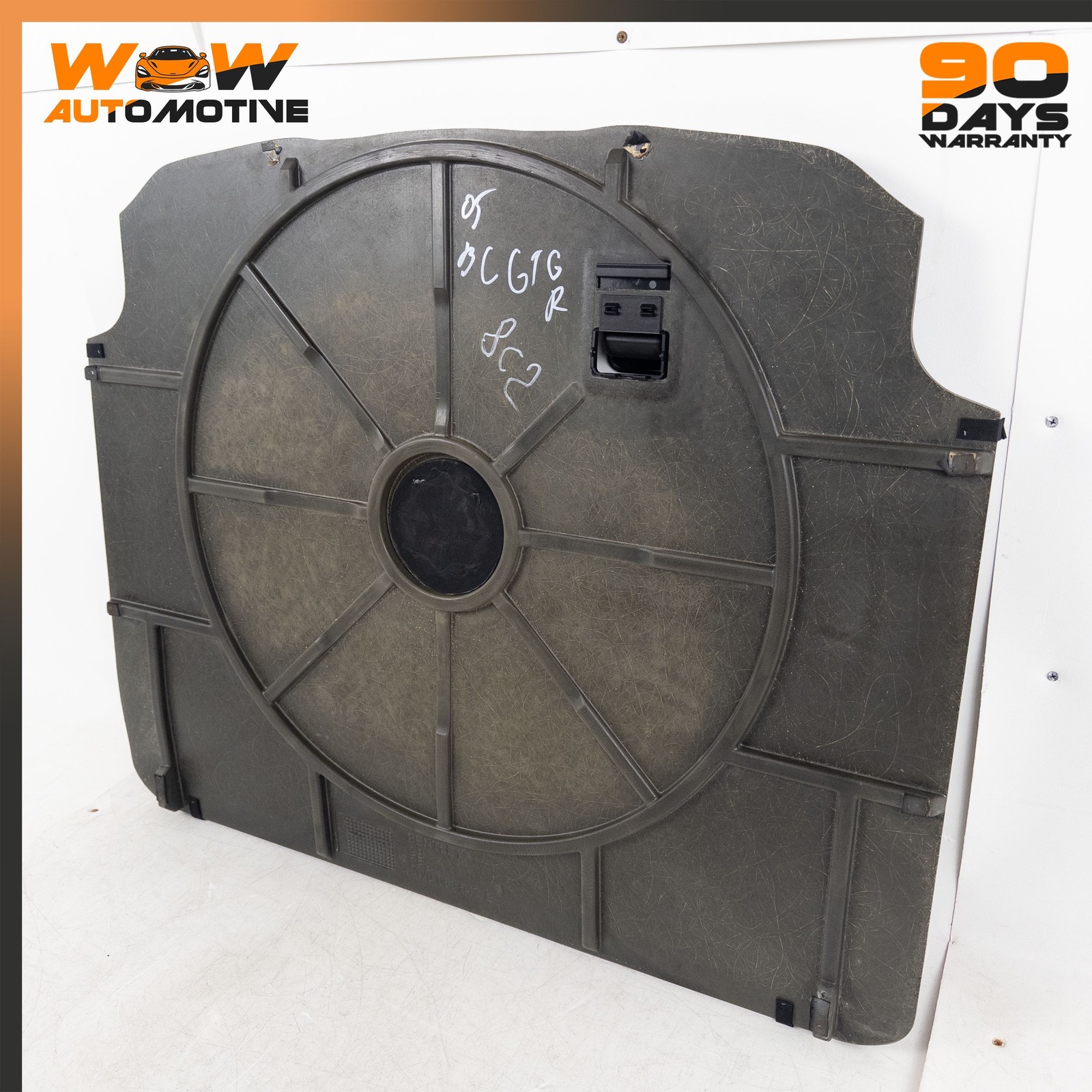 04-12 BENTLEY CONTINENTAL GT REAR TRUNK SPARE TIRE COVER PANEL BLACK OEM
