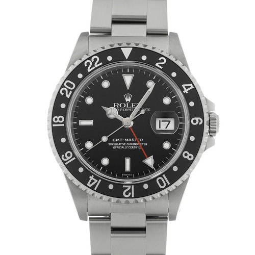 ROLEX Gmt Master 16700 Black Case Size 40 x 40 mm Men's Used Watch #6172