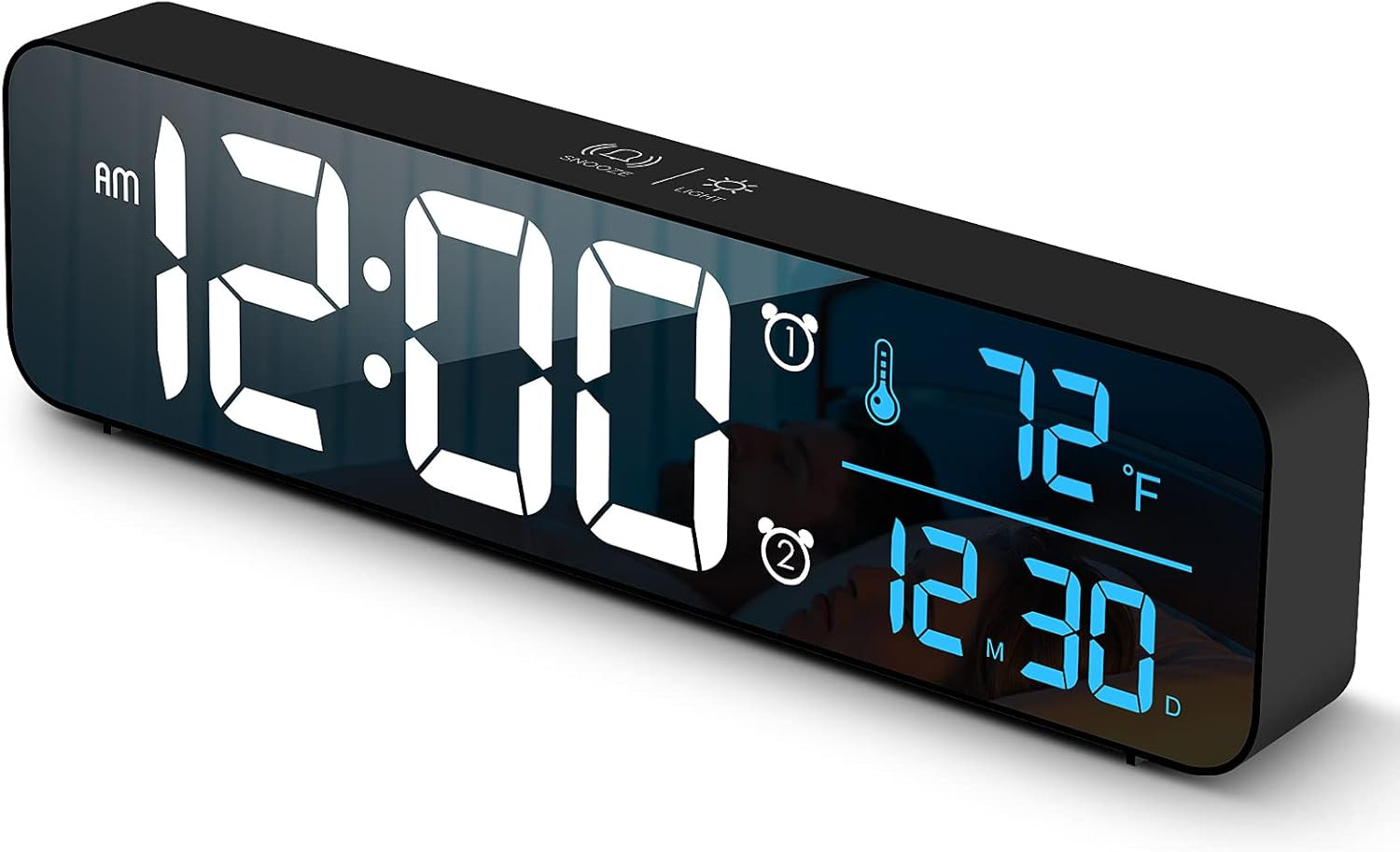 For Bedroom, Digital Wall Clock For Living Room Decor, Desk 