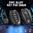 Black Remote Zinc Alloy Metal Key Fob Cover Holder For Toyota Corolla Camry RAV4