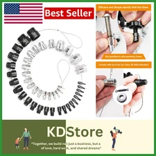 Steel Thread Gauge Set 45 Pcs Nut & Bolt Metric Inch Size Inspection Tool