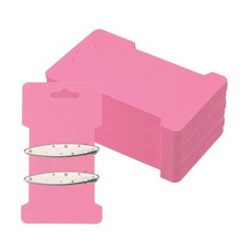 200Pcs for Display 4.5 "x2.6 " Kraft Cards for Hair Clips, Magenta