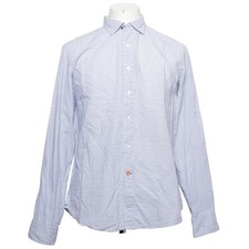 Ganesh, Hemd, Größe: XL, Blau/Weiß, Baumwolle, Print, Herren #743