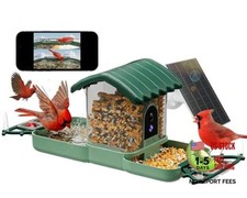 Bird Feeder with Camera for Outdoors, 2-in-1 Dual Camera Smart Combo - Green