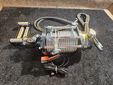 Hydraulic Winch with Steel Rope for Vehicle Recovery 15000LBS Load Capacity