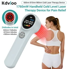 24 Diode Medical Cold Laser Therapy Device for Targeted Pain Relief and Recovery