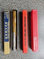 Image of 47/64 QUALCUT  SPIRAL HSS MACHINE REAMER plus 2x 22mm Cleveland reamers. 