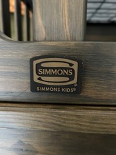 Simmons crib and baby dresser with changing top both are matching pieces