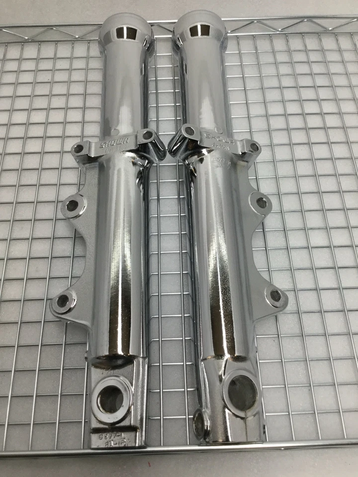 HARLEY FORK LEGS Lowrider 1996 -99 DYNA SUPER GLIDE CHROME dupla SLIDER EXCHANGE - Imagem 4 de 4