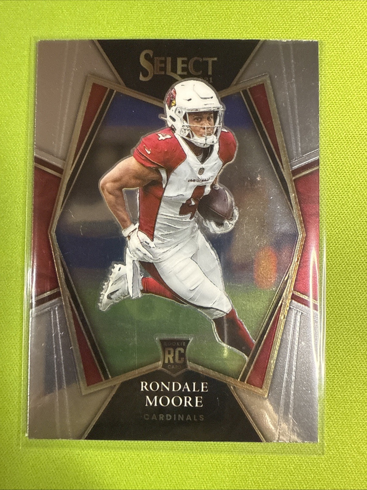 2021 Select Football Rondale Moore (RC) Premier Level No. 158
