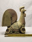 Resin Rooster Chicken Figurine w/ Sunflower Base, Approx. 8 in Tall — photo 7