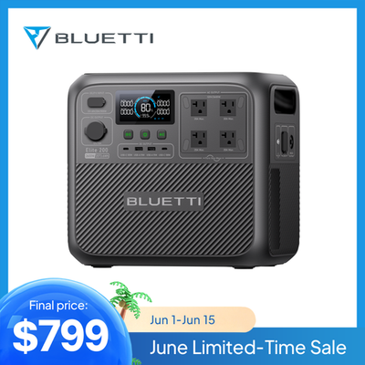 BLUETTI Elite 200 V2 2600W 2073.6Wh Portable Power Station LiFePO4