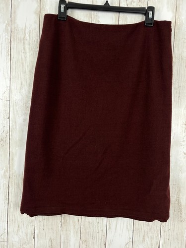 Alberta Ferretti, Gonna a matita Alberta Ferretti misto lana marrone US 10 IT 44 vintage designer