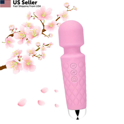 GWWJGSN Handheld Cordless Vibrating Massager (Rose Pink) Pink