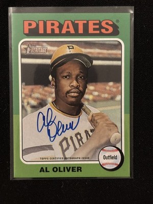 Al Oliver 2024 Topps Heritage High Number Real One Auto Pittsburgh Pirates