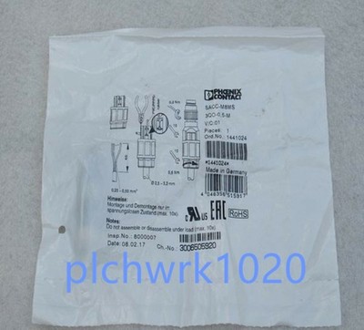 1 PCS NEW IN BOX PHCENIX CONTACT Plug SACC-M8MS-3QO-0,5-M 1441024 *tm