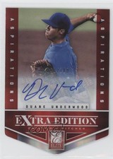 2012 Elite Extra Edition Aspirations Die-Cut Signatures Duane Underwood Auto l1e