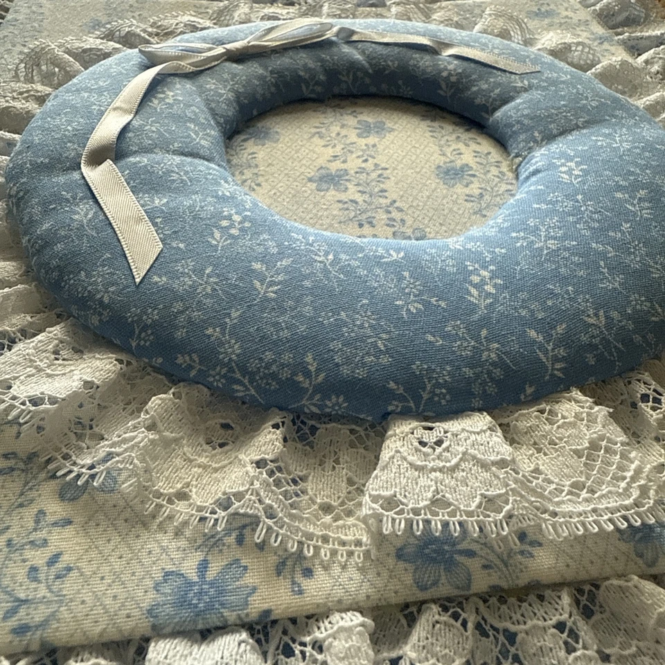 Vtg Lace Fabric Padded Photo Album Cottage Core Journal Scrapbook 80 Retro Heart - Image 3 of 4